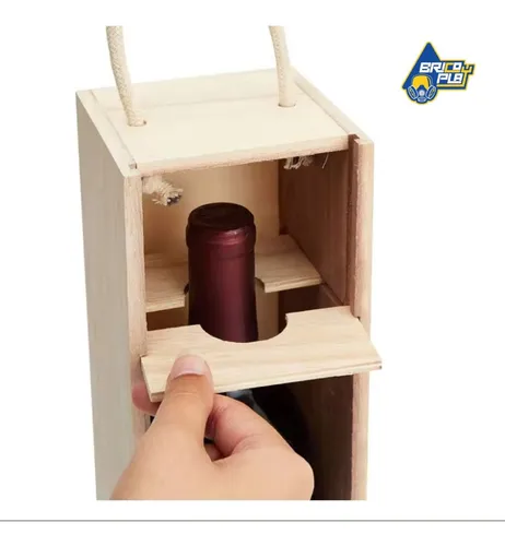 Caja De Vino De Madera