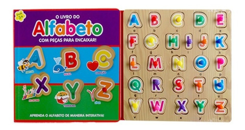 Kit Livros Peças Para Encaixar O Livro Do Alfabeto + Numeros