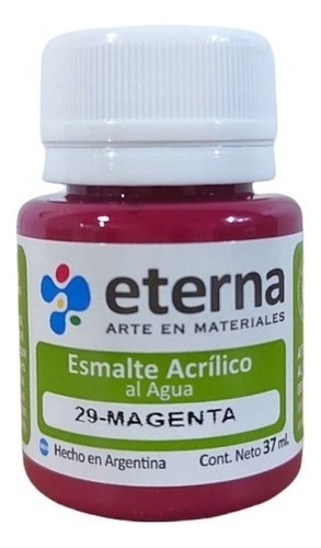 Esmalte Acrilico Al Agua Eterna X 37ml Color Del Óleo 29 Magenta