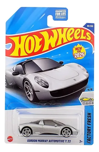 Hot Wheels Gordon Murray T.33 2025 - Modèle Réduit 1:64 - Neuf Sous Carte Bleue - Collection Matchbox