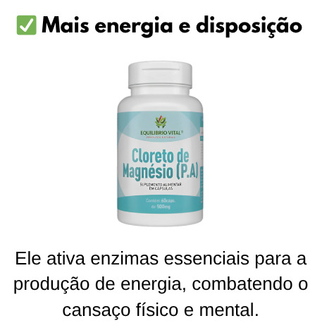 Cloreto De Magnésio Pa Magnésio Em Capsula