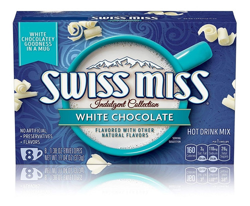 Swiss Miss White Chocolate Blanco Indulgent Collection Impor