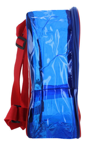 Spider Man Mochila Escolar Kinder Transparente Niño 87183 Color Azul
