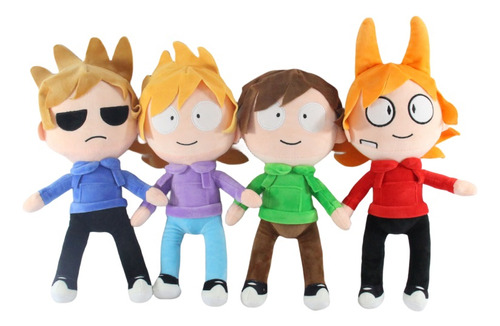 4pcs Eddsworld Edd Tord Matt Tom Muñeco Peluche Juguete