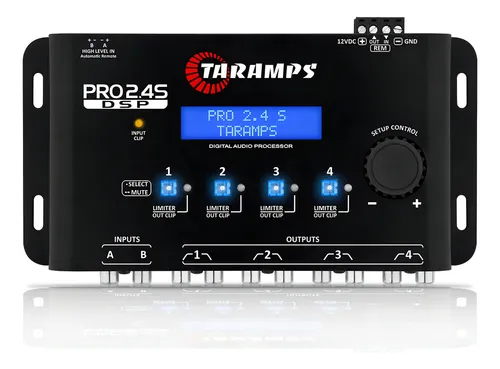Processador de Áudio Taramps Pro 2.4S Digital 4 Vias Saída RCA e ...