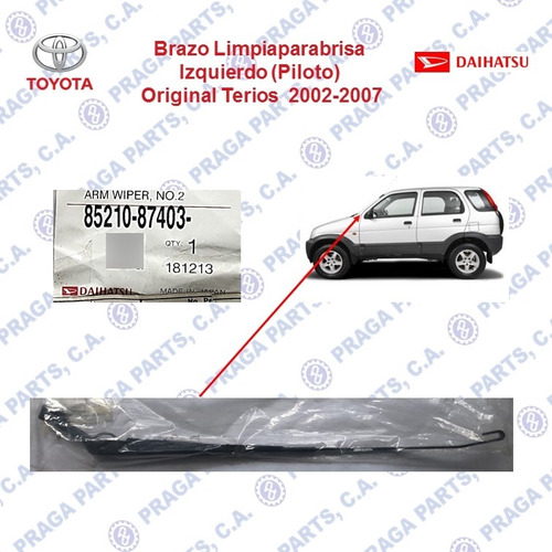 Brazo Limpiaparabrisa Lh Original Terios 02-07 # 85210 87403