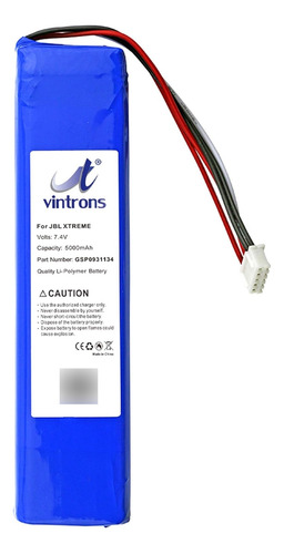 Vintrons Gsp0931134, Xtreme - Batería De Repuesto Para Jbl X