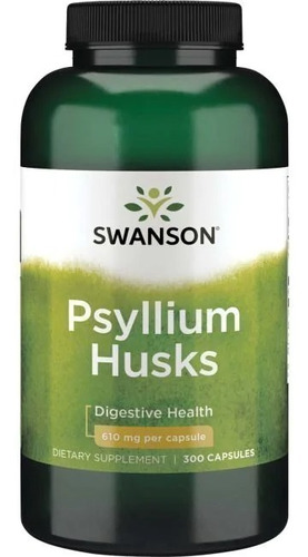 Swanson I Psyllium Husks I 610mg I 300 Capsulas I Usa