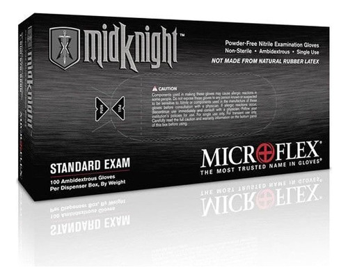 Microflex 296-l Midknight Guantes De Examen De Nitrilo Sin P