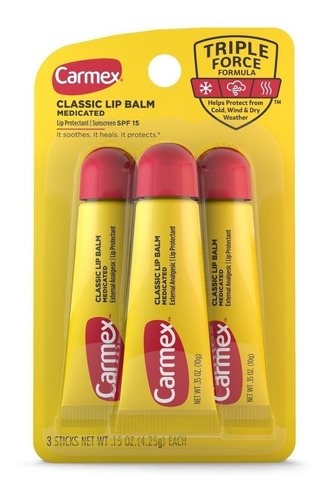 Bálsamo Labial Carmex Classic Lip Balm Triple Force