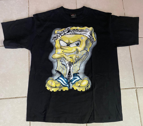 Playera Bob Esponja Spongebob Rapero Cholo Vintage Y2k (Usado)