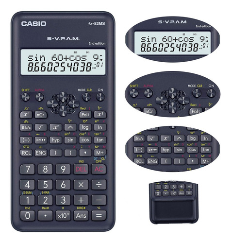 3 Calculadora Científica Casio Fx-82ms 2nd Edit 240 Funções