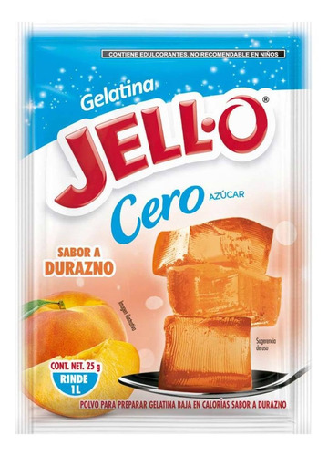 Gelatina Jello-o Light Durazno 25g