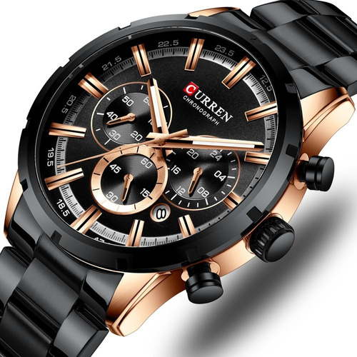 Reloj De Hombre Nuevo Diseño  Cronograph Fs347 Black Edition