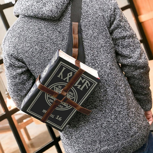 Bolso Bandolera Gótico Con Libro De Hechizos Mágicos Para Re