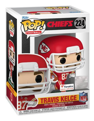 Funko Pop Travis Kelce #224 Fanatics Home Jersey Kansas Nfl (Usado)