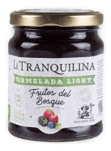 Mermelada Ligth La Tranquilina Frutos Del Bosque 330g