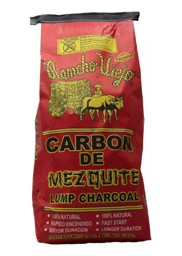 Carbon De Mezquite Rancho Viejo 2 Bolsas De 6.8kg C/u