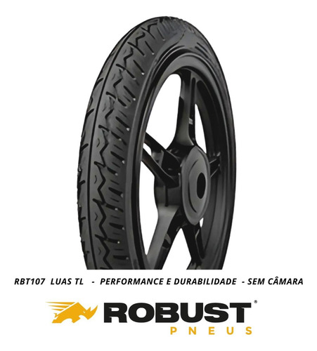 Par De Pneu Moto 2.75-18 E 90/90-18 Robust Luas - Com Câmara