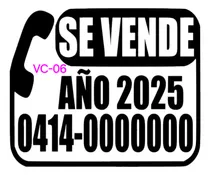 Comprar Calcomanias Rotuladas De Se Vende Para Vehículos Y Otros.