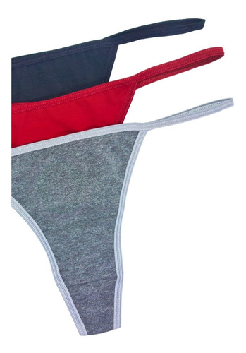 Imagen 6 de 10 de Pack X3 Tanga Less De Algodón