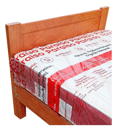 Cama Plaza Y Media,madera Tornillo,modelo Nipon Ii