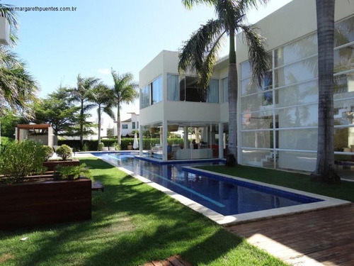 Imagem 2 de 20 de Linda Mansão Em Busca Vida, Com 6 Suítes, Terreno Enorme, Cozinha Em Corian, Armários Planejados, Condomínio De Luxo Na Linha Verde, Camaçari - Bahia - Ca00212 - 69220040