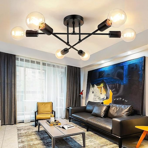Lámpara De Techo Colgante Decorativas Con 6 Luces