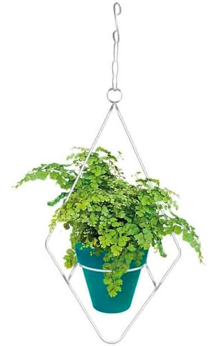 Soporte Rombo De Maceta Plantas Colgante 48cms Altox13cm Dia