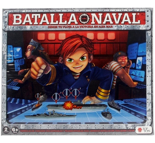 Imagen 3 de 7 de Batalla Naval Juego De Mesa Estrategia Top Toys