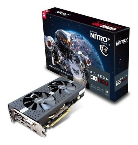Placa De Vídeo Radeon Sapphire Nitro+ Rx570 4gb Oc (Usado)