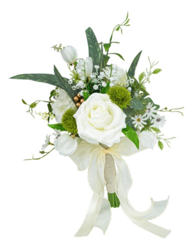 Bouquet De Boda Para La Novia Flores Falsas Decorativas Con