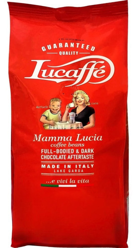 Café Grano Entero Lucaffe Mamma Lucia 1kg