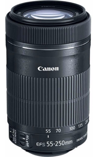 Imagem 3 de 7 de Lente Canon Ef-s 55-250mm F/4-5.6 Is Stm Garantia Canon Nf-e