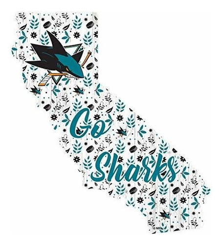 Fan Creations Nhl San Jose Sharks - Cartel De Estado Floral