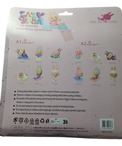 Labubu Muñecos En Yoga Set X 6