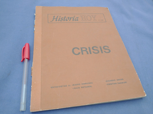 Revista Historia Hoy N1 1983 Crisis Gongora Krebs Gazmuri