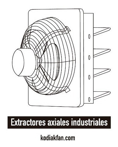 Extractor De Aire Industrial Kodiak Fan 12 Pulg. Paq. 3