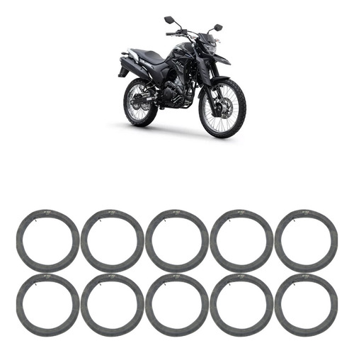 Kit Câmara Ar Xtz Lander 3.00-21 10 Peças Com Bico Válvula Tipo Da Válvula Schrader