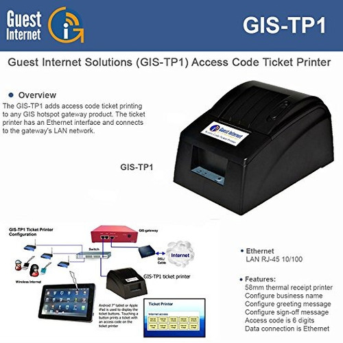 Sig-tp1 Impresora De Tickets Para Los Clientes De Internet H