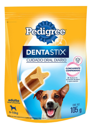 Dentastix Snack Pedigree Higiene Oral Perro Adulto 105 G