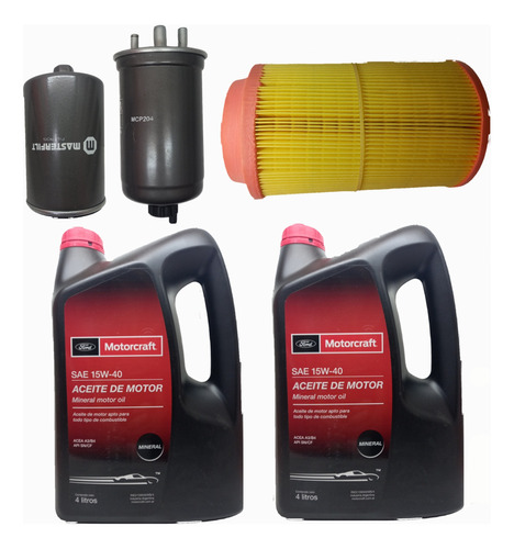 Kit De 3 Filtros Ford Ranger 3.0 + Motorcraft 15w40 8lts