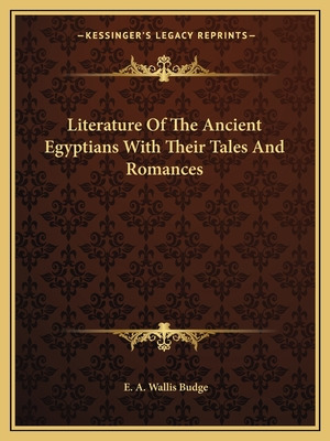 Libro Literature Of The Ancient Egyptians With Their Tale...