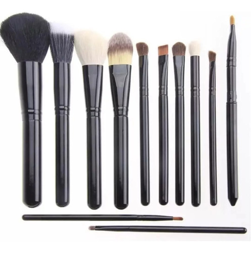 Imagen 1 de 1 de Maquillaje, Set 12 Brochas + Portavaso Calidad