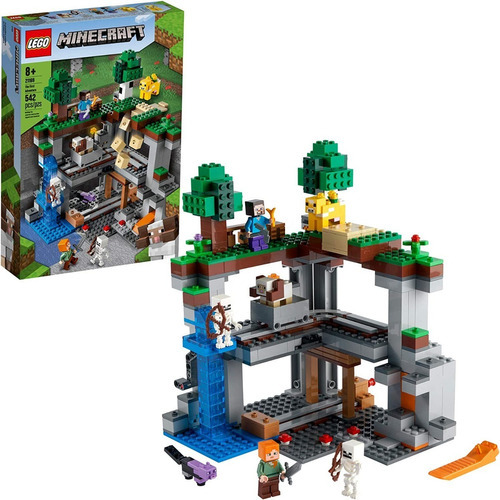 Lego Minecraft The First Adventure 21169 Cantidad De Piezas 542