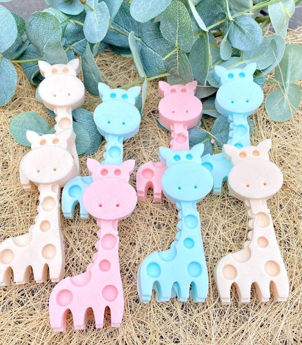 Souvenir Vela Jirafa, Safari, Selva. Pack 10 Jirafitas