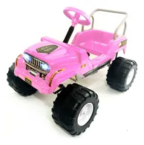 Comprar Karting A Pedal Infantil Jeep Carrocería Pvc Con Luces 