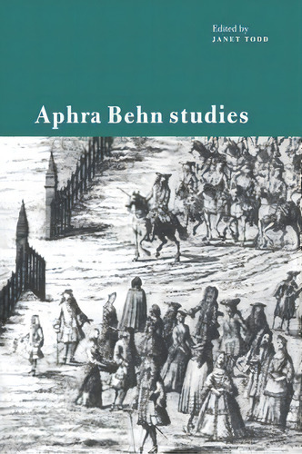 Aphra Behn Studies, De Janet Todd. Editorial Cambridge University Press, Tapa Dura En Inglés