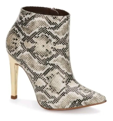 Botas Andrea Color Oro - Negro 2691565 | Envío gratis