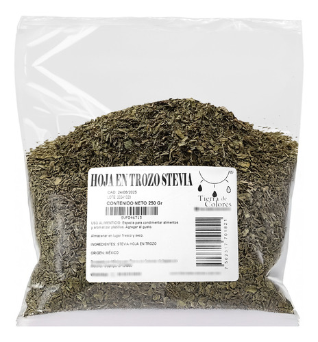 Stevia En Trozo 250g Hoja Natural Azucar Estevia Endulzante